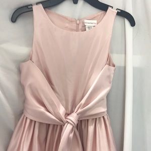 Pink, Ivory & Maroon satin dress